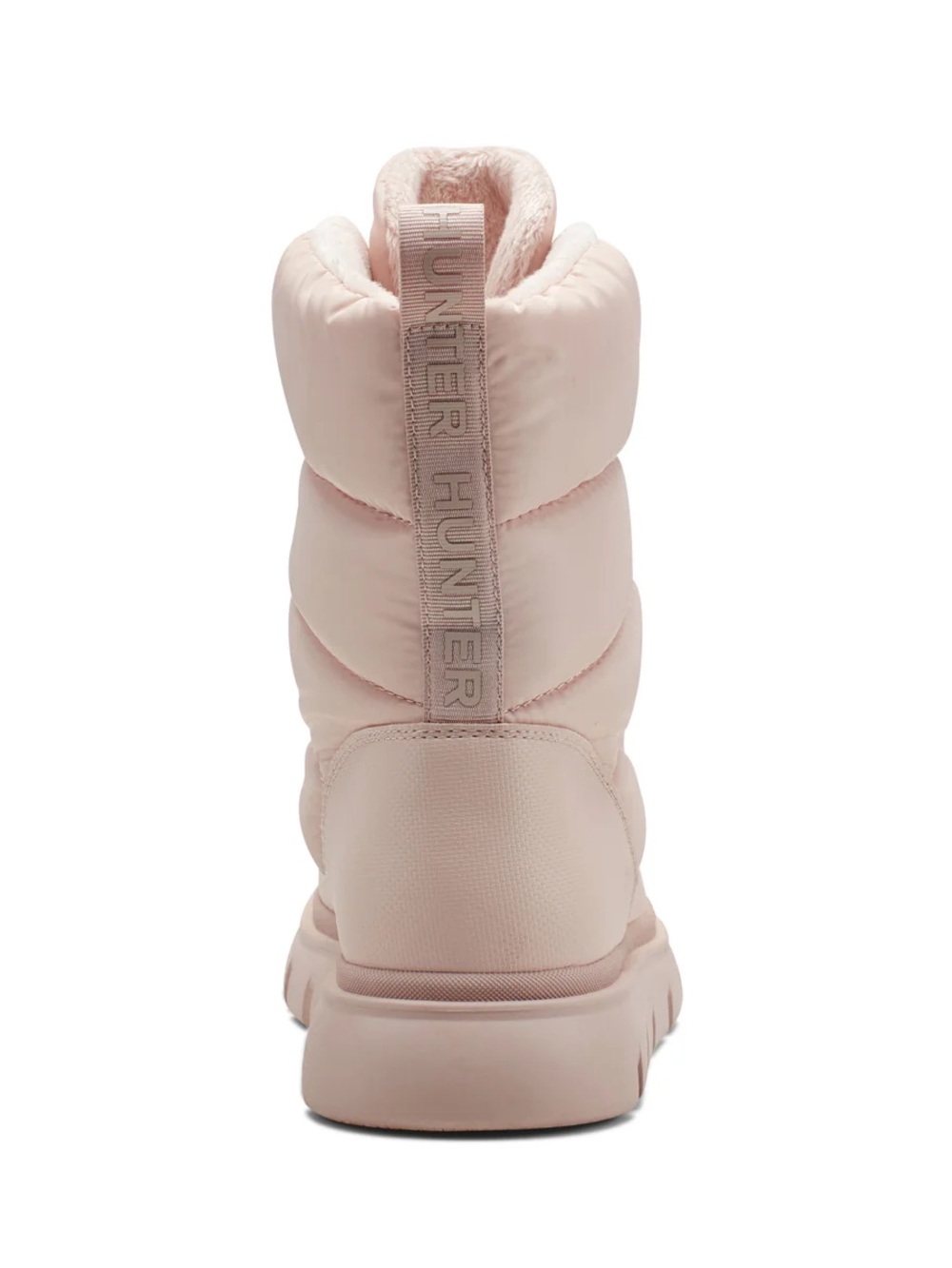 NWT Hunter Womens Moon Lug Sole Insulated Waterproof Booties in light natural - Picture 13 of 13